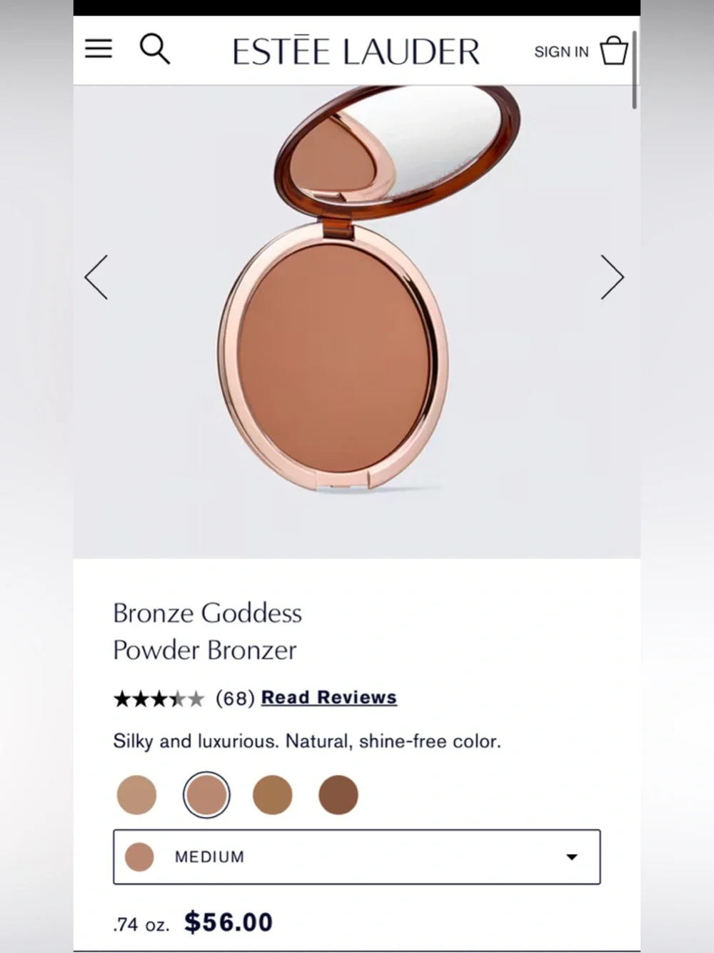 ❗️SALE❗️✨New✨Estée Lauder Bronze Goddess Bronzer - 02 Medium ✨Sealed. BNIB.
